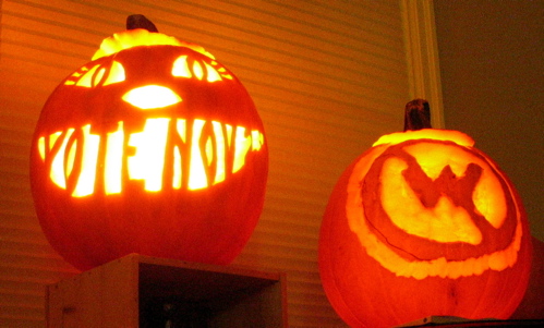 Our Pumpkins for Halloween 2004